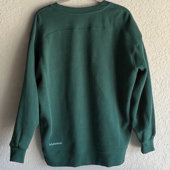 Lululemon Perfectly Oversized Crew Logo Graphic Fleece - Picture 2 of 4